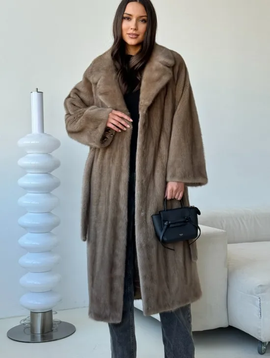 Норка пастель роспуск английский воротник