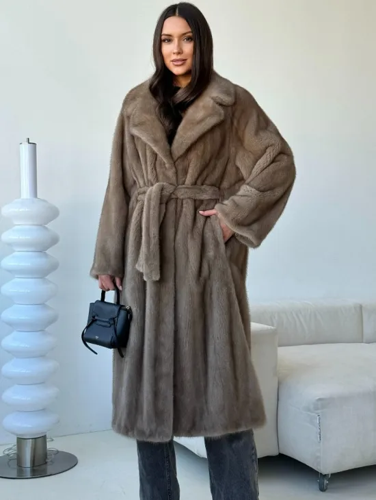 Норка пастель роспуск английский воротник