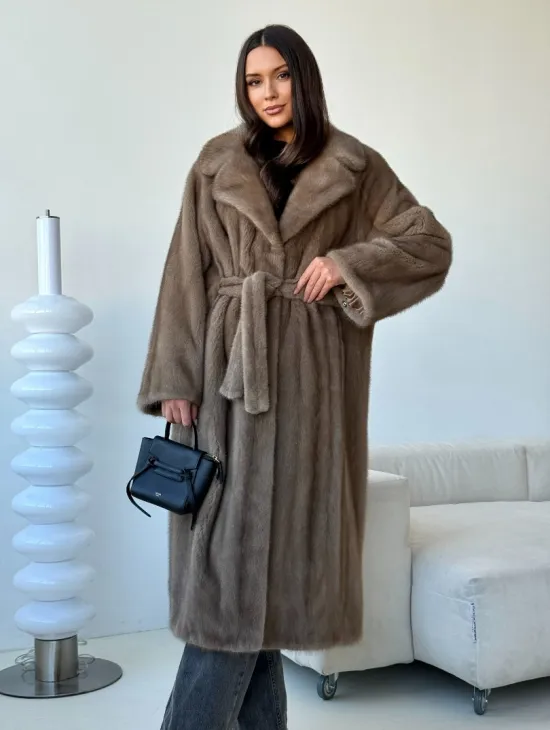 Норка пастель роспуск английский воротник