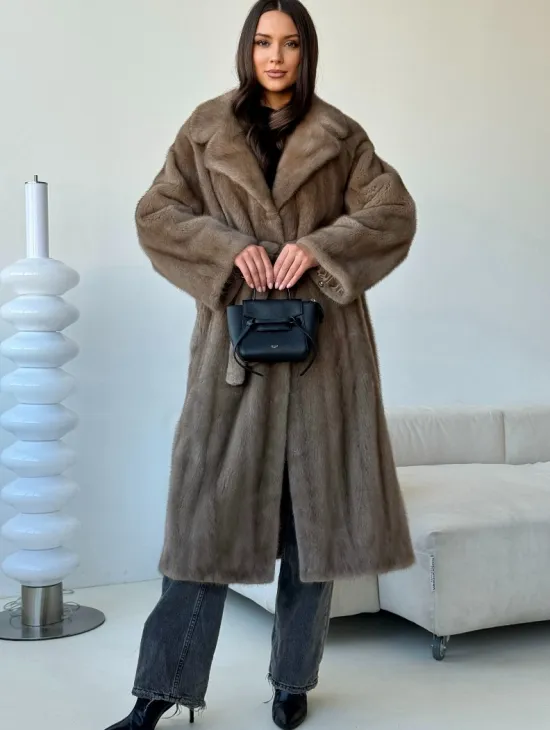 Норка пастель роспуск английский воротник