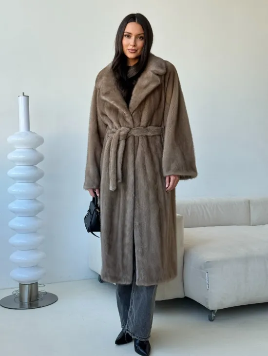 Норка пастель роспуск английский воротник