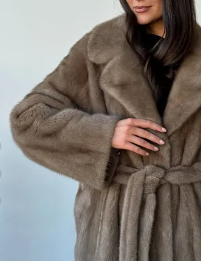 Норка пастель роспуск английский воротник