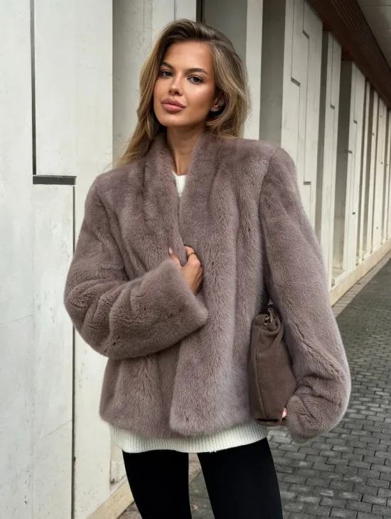 Кроп-топ шуба норковая