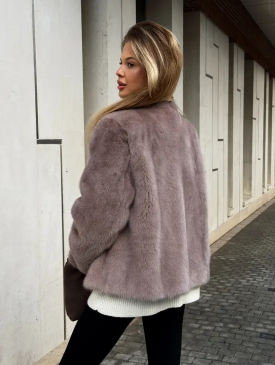 Кроп-топ шуба норковая