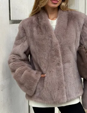 Кроп-топ шуба норковая