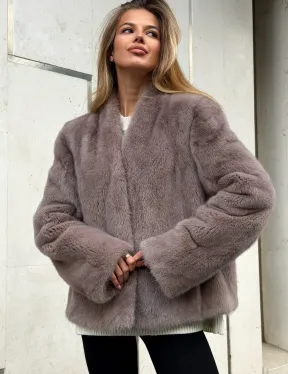 Кроп-топ шуба норковая