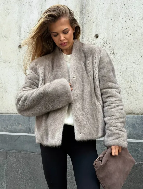 Короткий норковый жакет