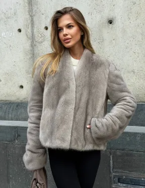 Короткий норковый жакет