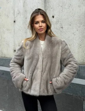 Короткий норковый жакет