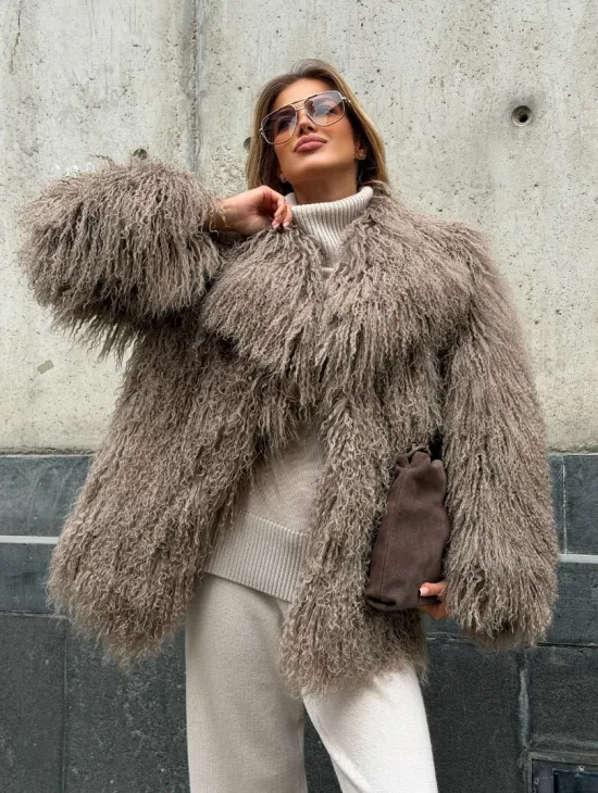 Полушубок из ламы