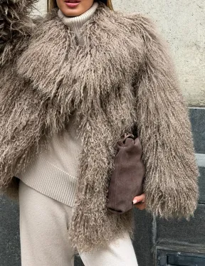 Полушубок из ламы