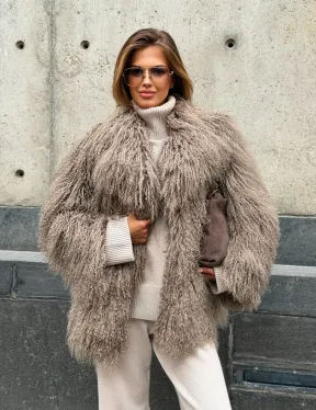 Полушубок из ламы