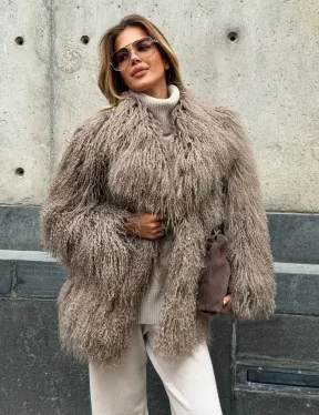 Полушубок из ламы