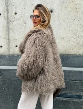 Полушубок из ламы