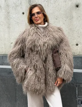 Полушубок из ламы