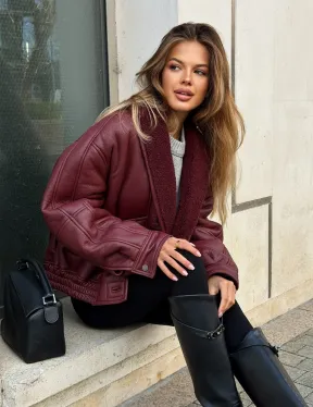 Дубленка женская зимняя - воротник шаль