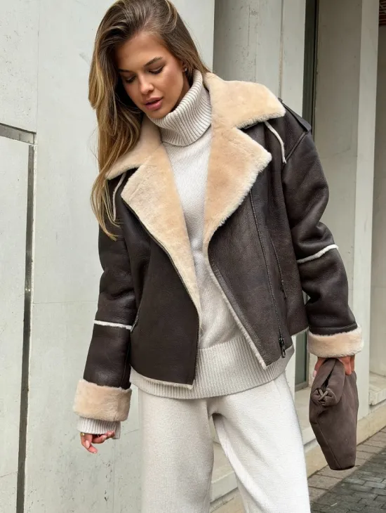 Молодёжная куртка-дубленка