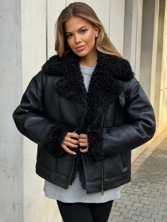 Дубленка авиатор зимняя