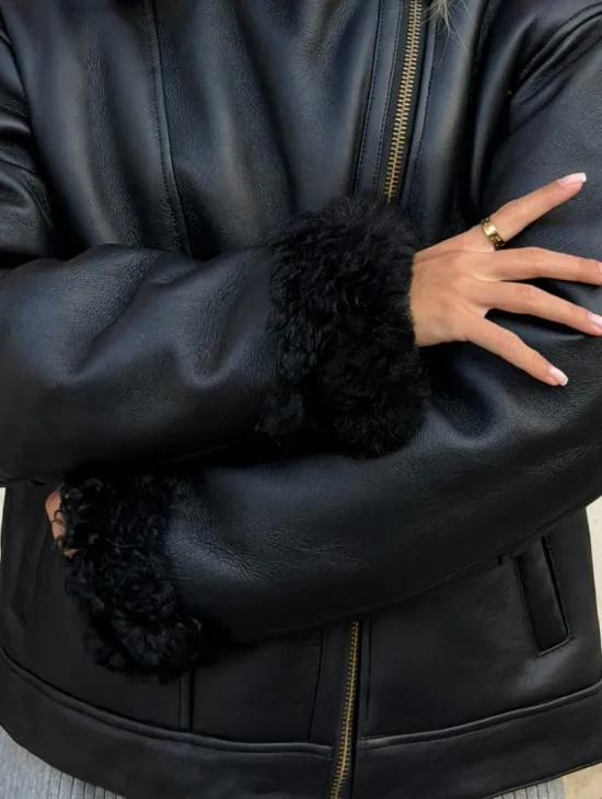 Дубленка авиатор зимняя