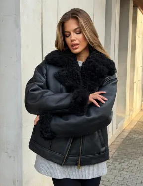 Дубленка авиатор зимняя