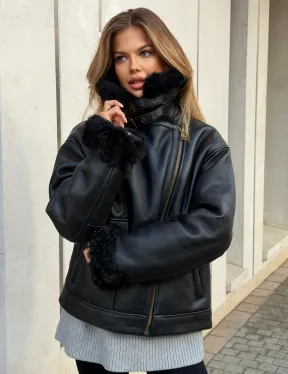 Дубленка авиатор зимняя