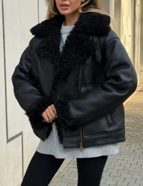 Дубленка авиатор зимняя