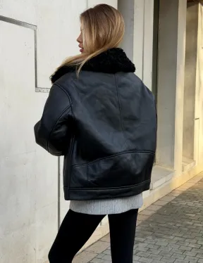 Дубленка авиатор зимняя