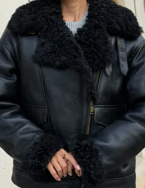 Дубленка авиатор зимняя