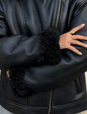 Дубленка авиатор зимняя