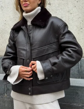 Куртка - дубленка женская