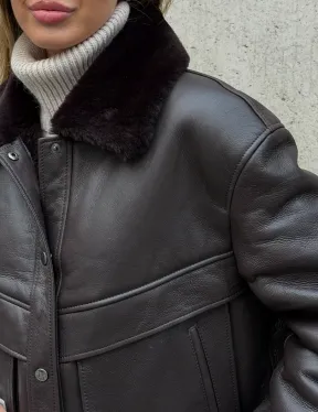 Куртка - дубленка женская