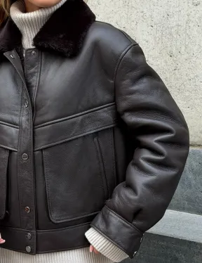 Куртка - дубленка женская