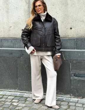 Куртка - дубленка женская