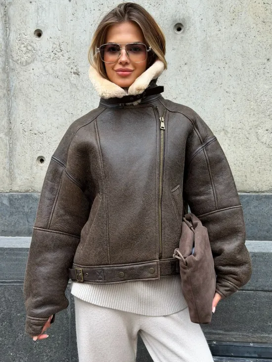 Дубленка - пилот женская