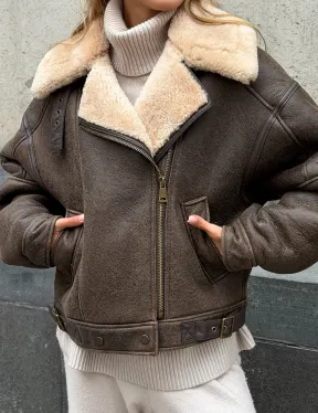 Дубленка - пилот женская