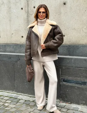 Дубленка - пилот женская