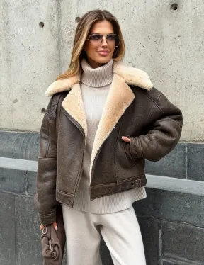 Дубленка - пилот женская