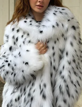 Шуба под рысь белая
