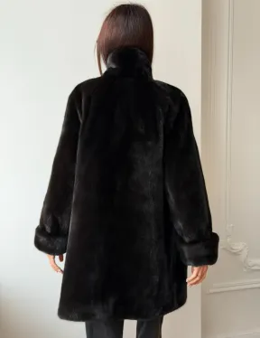 Жакет из аукционной норки Kopenhagen Fur - Dark brown