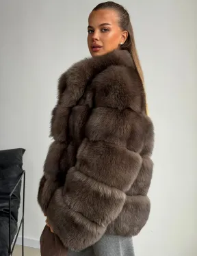 Шуба песцовая под соболь