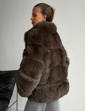 Шуба песцовая под соболь