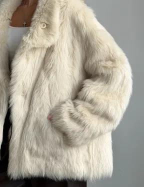 Двухсторонняя дубленка из меха тосканы