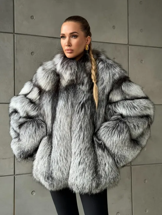 Шуба из чернобурки