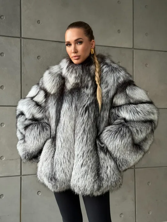 Шуба из чернобурки