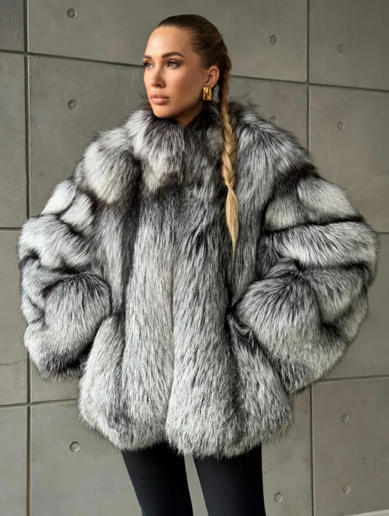 Шуба из чернобурки