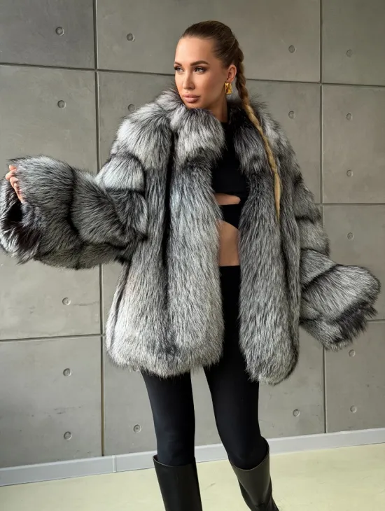 Шуба из чернобурки