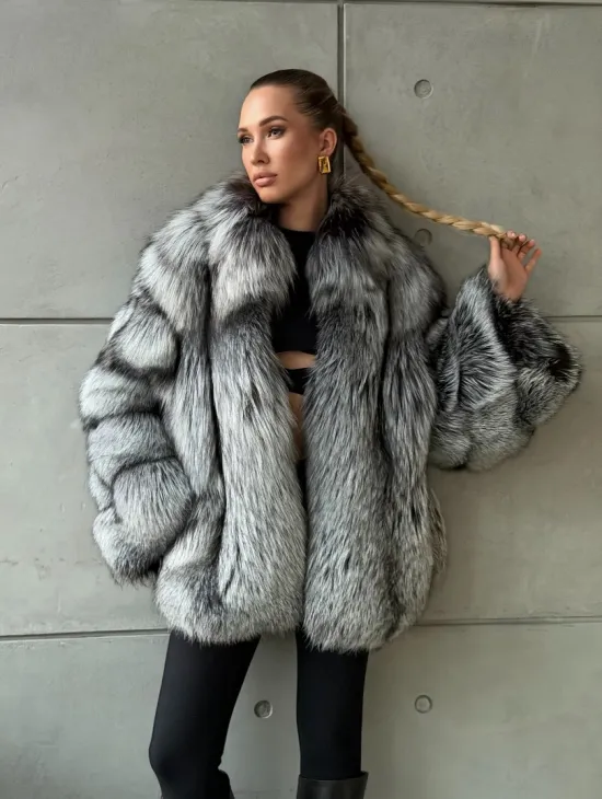 Шуба из чернобурки