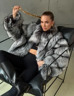 Шуба из чернобурки