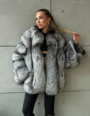 Шуба из чернобурки