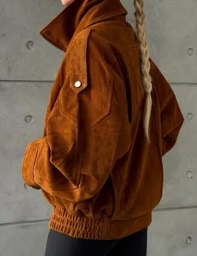 Замшевая куртка-косуха